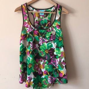 Multi Colored Floral Tank